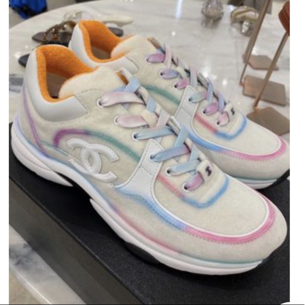 Unicorn Chanel sneakers rainbow (multicolor)